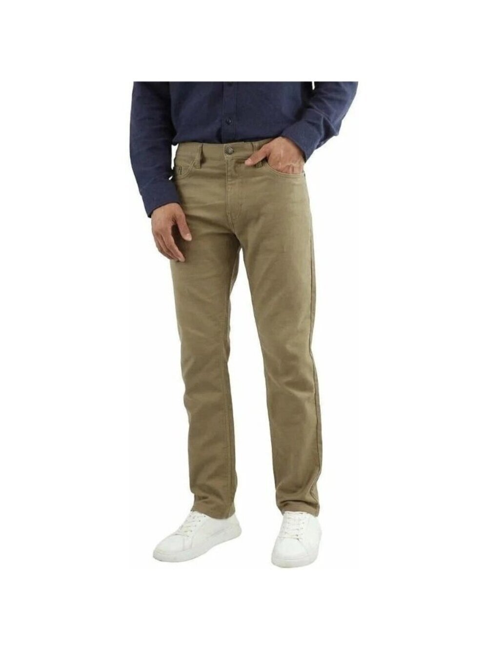 NWOT Jachs NY Men's 35x32 5 Pocket Beige Slim Fit Cotton Blend Pants